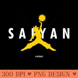 saiyan jumpman yellow - png graphics download - bold & eye-catching