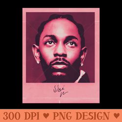 kendrick photo - ready to print png designs - eco friendly and sustainable digital products