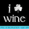 St Patricks Day Wine Women I Love Wine Lover Shamrock 0969.jpg