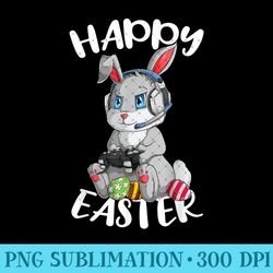 happy easter day bunny a funny gamer - high quality png files - premium quality png artwork