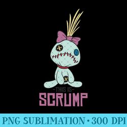 disney lilo & stitch this is scrump - mug sublimation png - create with confidence