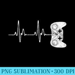 gamer heartbeat hoodie video game lover - png design downloads - spice up your sublimation projects