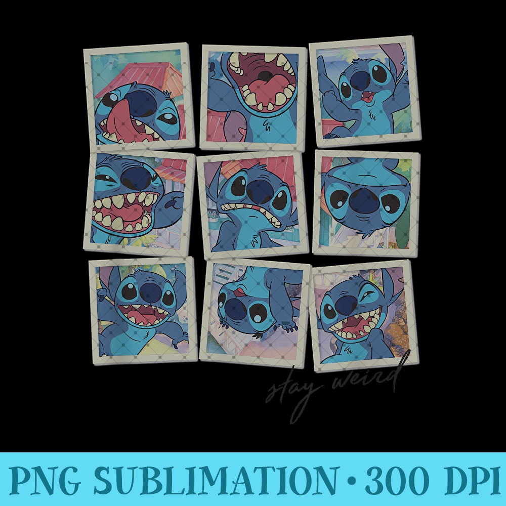 Disney Lilo & Stitch Moods Stay Weird Picture Collage 0291.jpg