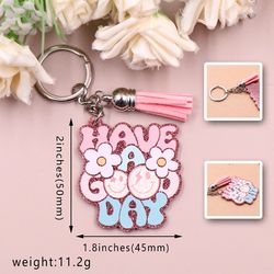 1piece New product CN have a good day TRENDY Acrylic Keychain