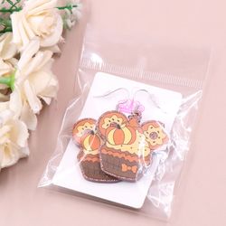 1pair New product CN Drop mouse head cake cute halloween Acrylic earrings Jewelry for women