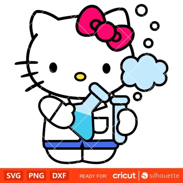Hello Kitty Scientist Svg, Medical Svg, Sanrio Svg, Kawaii S | Inspire ...