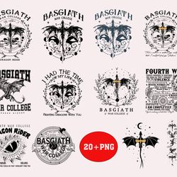 basgiath war college bundle png, fourth wing, dragon rider, violet sorrengail, riders quadrant, bookish, fly or die