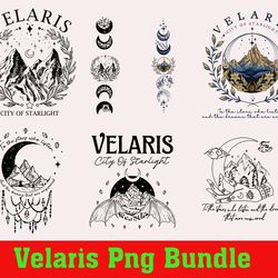 velaris bundle png, the night court png, acotar velaris, sjm merch png, book lover, city of starlight, fantasy reader