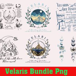 velaris city of starlight acotar bundle png, the night court, sjm merch, fantasy reader, acotar velaris, book lover