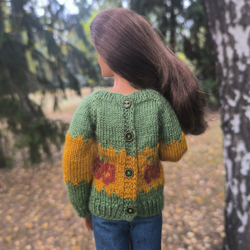 Halloween Sweater With Pumpkins For Barbie MTM Poppy Parker Integrity Dolls Festive Doll Clothes F 4