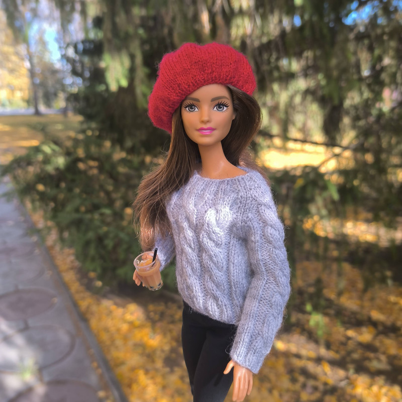 Knitted Stylish Sweater For Barbie MTM Poppy Parker Integrity Toys Other 16 Scale Fashion Dolls 1