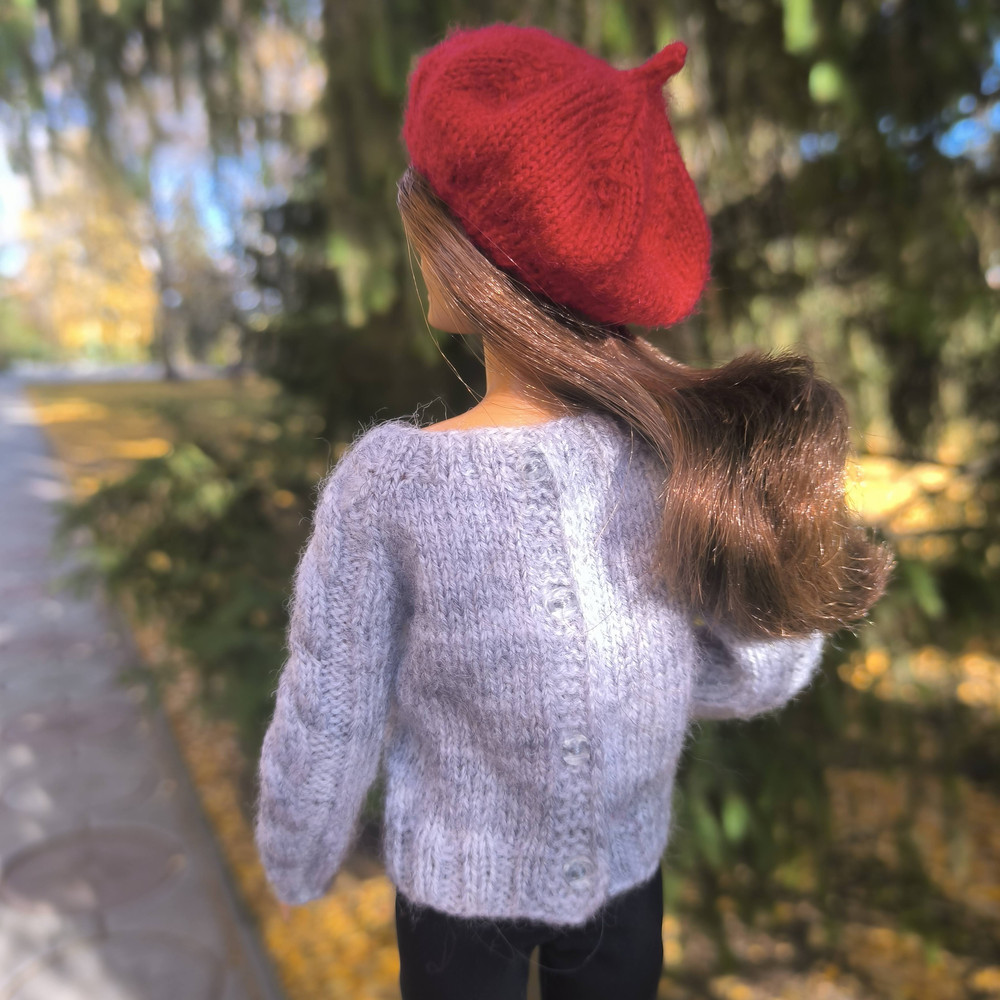 Knitted Stylish Sweater For Barbie MTM Poppy Parker Integrity Toys Other 16 Scale Fashion Dolls 3