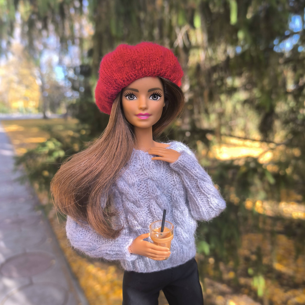 Knitted Stylish Sweater For Barbie MTM Poppy Parker Integrity Toys Other 16 Scale Fashion Dolls 4