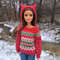 Red Knitted Christmas Sweater With Jacquard Pattern For Barbie Poppy Parker And 16 Scale Dolls 30 C 0