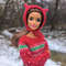 Red Knitted Christmas Sweater With Jacquard Pattern For Barbie Poppy Parker And 16 Scale Dolls 30 C 3
