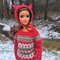 Red Knitted Christmas Sweater With Jacquard Pattern For Barbie Poppy Parker And 16 Scale Dolls 30 C 7