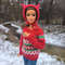 Red Knitted Christmas Sweater With Jacquard Pattern For Barbie Poppy Parker And 16 Scale Dolls 30 C 8