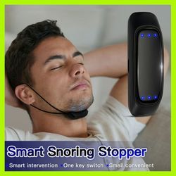 PRO Smart Anti Snoring Device EMS Pulse Stop Snore Portable Comfortable Sleep Well Stop Snore