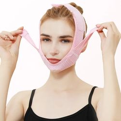Post Surgical Chin Strap Bandage for Women - Neck and Chin Compression Garment Wrap - Face Slimmer, Jowl Tightening (M)