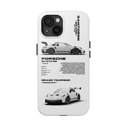 "Oreo" Hard Case, iPhone Case 15 14 13 12 11 X Xr, Porsche 911 GT3 RS Phone Case