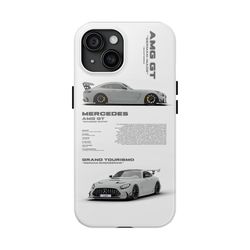 "AMG-GT" Hard Case, iPhone Case 15 14 13 12 11 X Xr, MERCEDES AMG GT Phone Case