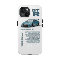 "Nissan GTR" Hard Case, iPhone Case 15 14 13 12 11 X Xr, NISSAN GT-R Phone Case