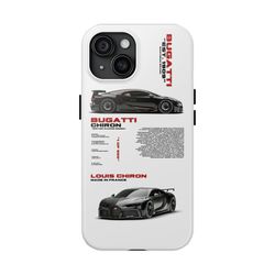 "Bugatti Chiron" Hard Case, iPhone Case 15 14 13 12 11 X Xr, Bugatti Chiron Phone Case