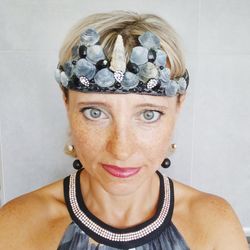 shell crown tiara sea mermaid decoration for theme party holiday seashore,circus show, ballet, theater accessory,mermaid