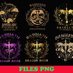basgiath war college png, dragon rider, fourth wing bundle png, violet sorrengail, xaden riorson, bookish
