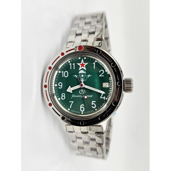 men's-mechanical-automatic-watch-Vostok-Amphibia-2416-Air-forces-VDV-Green-dial-420307-6