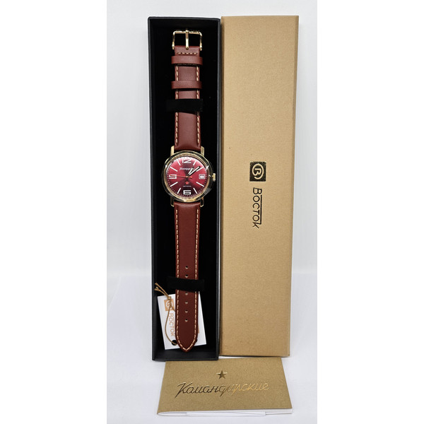 Vostok-Komandirskie-2414-Chistopol-1965-series-Gold-Case-Ruby-Dial-Transparent-Caseback-683954-collectible-mechanical-watch-box-papers-9
