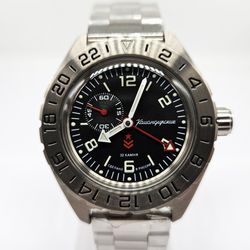 Vostok Komandirskie 2426 GMT 650539 200M Brand New men's mechanical automatic watch