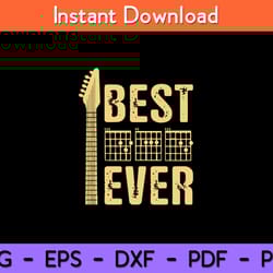 best guitar ever father's day svg design