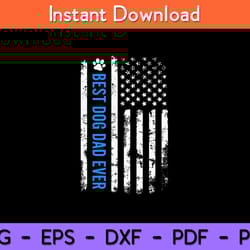 best dog dad ever svg design