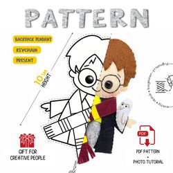 Felt toy pattern Harry Potter