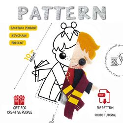 Felt toy pattern Ron Weasley (from Harry Potter)
