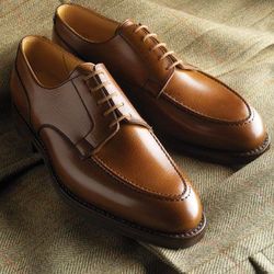 Men's Handmade Brown Leather Lace Up Dress Shoes