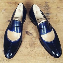 Men's Handmade Two tone Shoes, Men spectator shoes, Men formal shoes