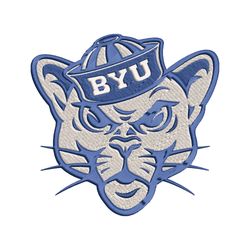 BYU Cougars Mascot Embroidery Design