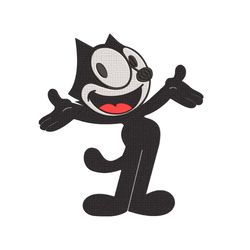 Felix the Cat embroidery design,