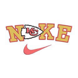 Kansas City Chiefs embroidery design, NFL embroidery, Nike design