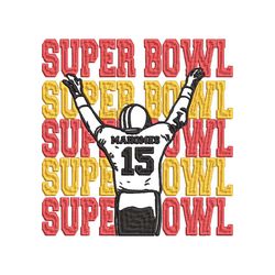 Super Bowl Embroidery design, Super Bowl Embroidery, Football design, Embroidery File