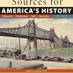 Test Bank Americas History Volume 2 9th Edition Edwards