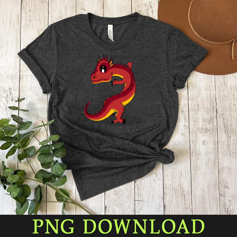 KL150324325-Red Dragon Baby Cartoon Animals, PNG design.jpg