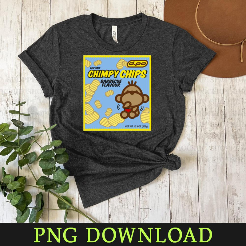 KL15032492-Chimpy Chips Food Package Cartoon Animals, PNG design.jpg