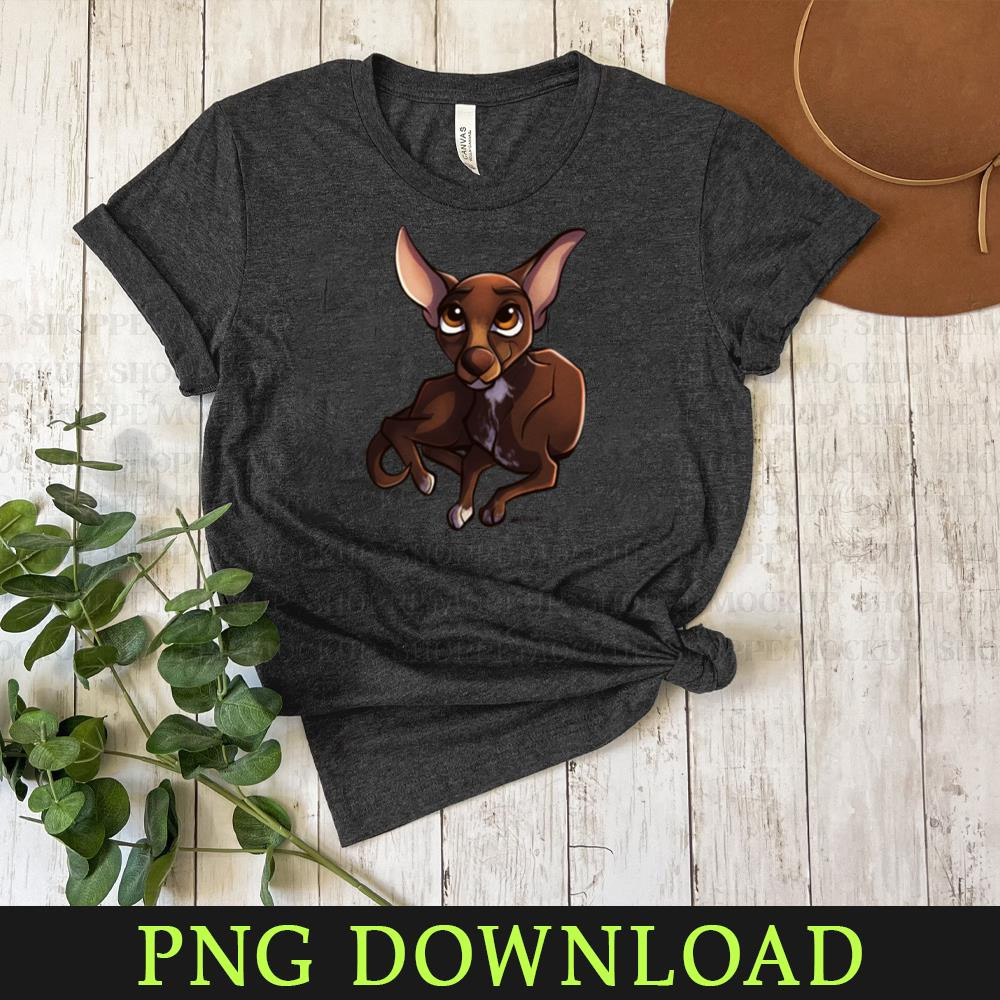 KL15032493-Chocolate Chihuahua Cartoon Animals, PNG design.jpg