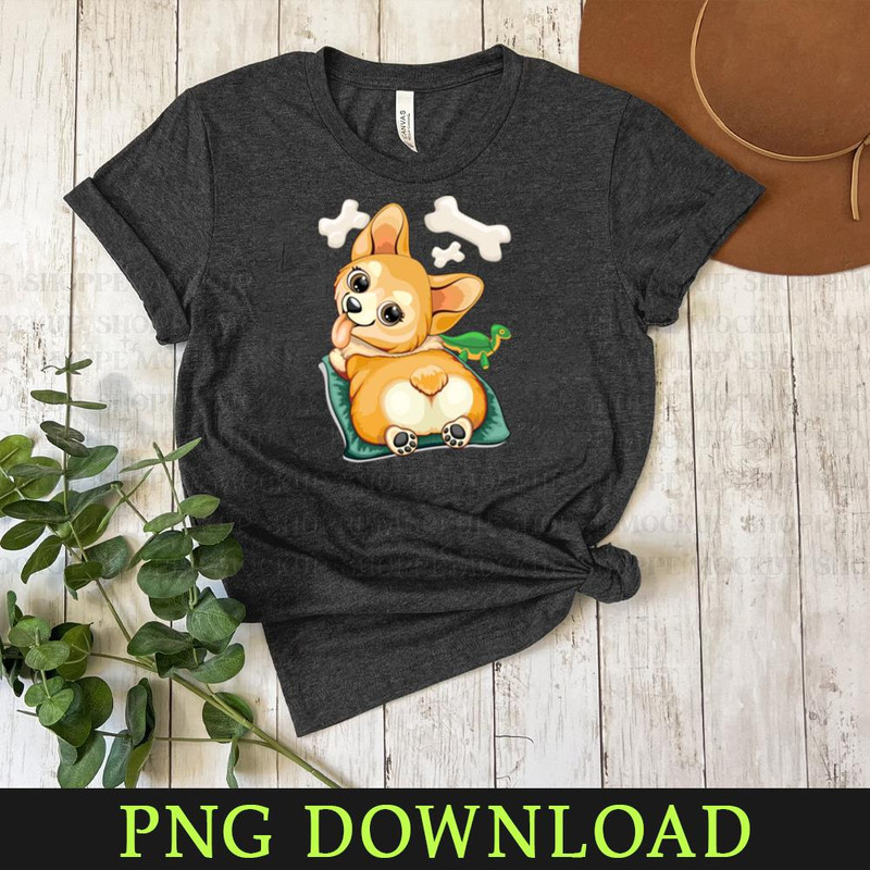 KL15032499-Corgi Pet Dog Playful Cartoon Character Cartoon Animals, PNG design.jpg