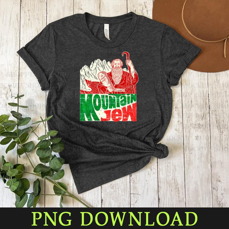 KL160324265-Moses Ten Commandments Pun Mountain Jew PNG design.jpg