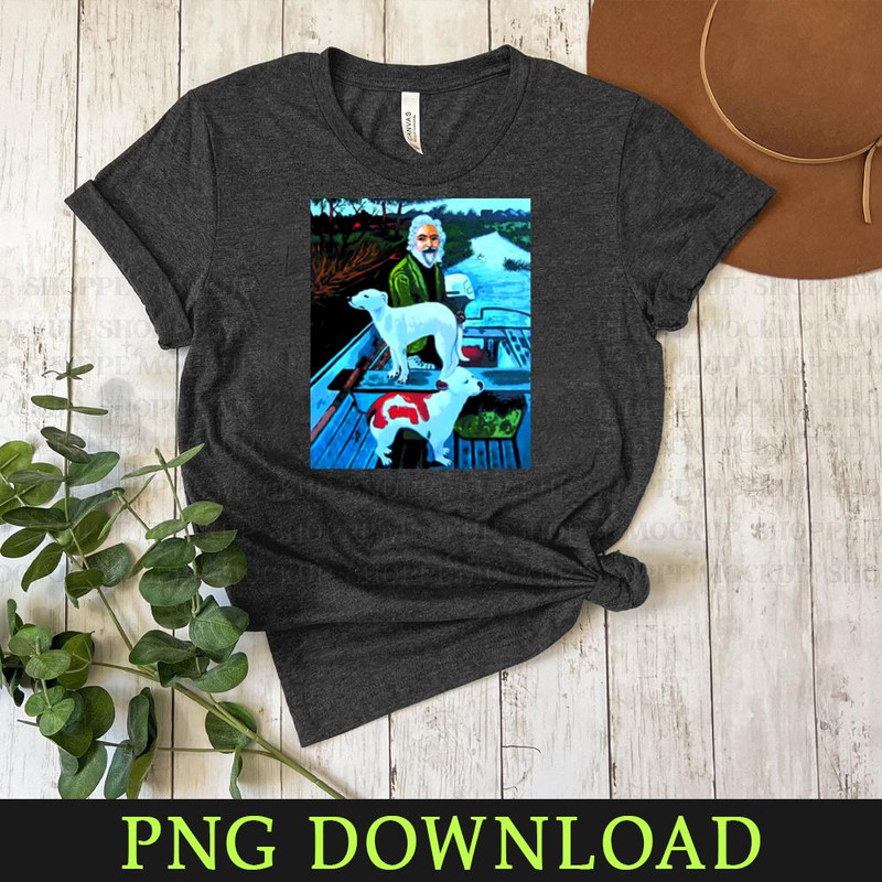 KL160324284-old man on boat with dogs PNG design.jpg