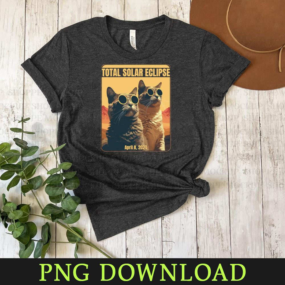 KL1603244- Total Solar Eclipse April Eclipse Cats PNG design.jpg